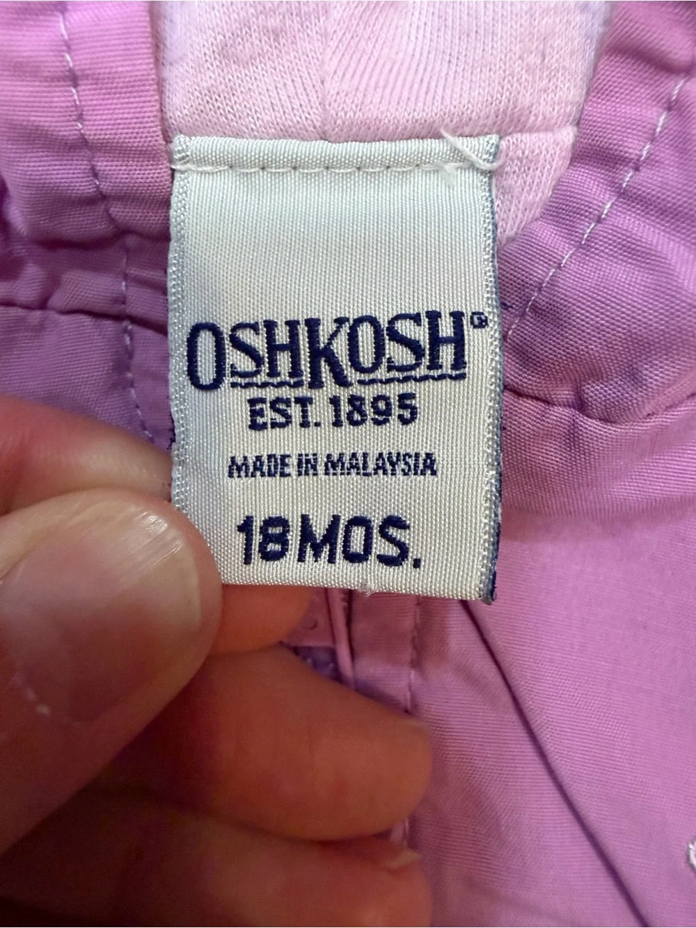 OshKosh B’gosh Pink Hooded Zip Vest Girls 18 Months Lightweight Layer